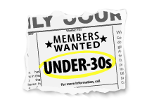 newspaper ad for young professional chamber members